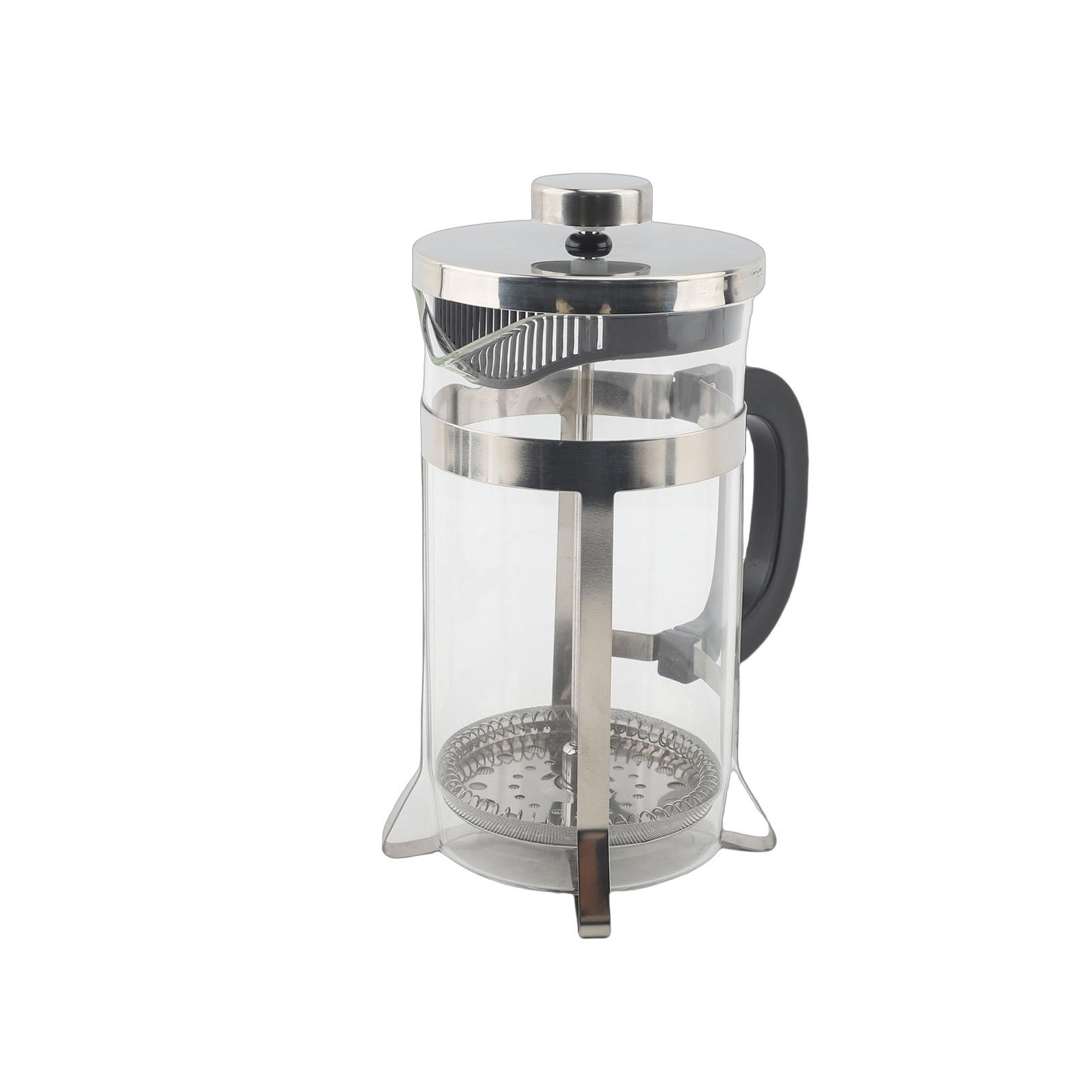 French Press Coffee Maker Heat Proof Glass Stainless Steel French Press Coffee Pot with Filter for Coffee Tea 1000ml Type 1