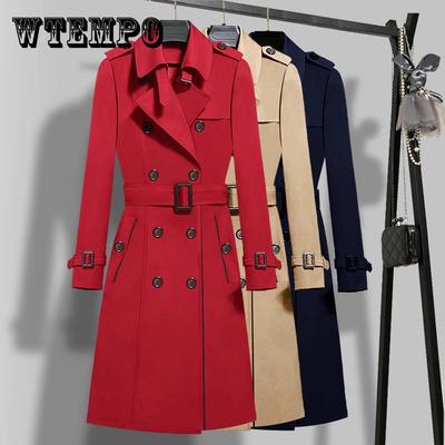 Grote Maat Wollen Jas Lente en Herfst Grote Maat Dameskleding Lange Mouw Warme Windbreaker