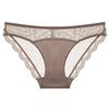 Damen Sexy Französische Spitze Ultra Dünn Niedrige Taille Slips Atmungsaktiver Baumwollzwickel Unterwäsche