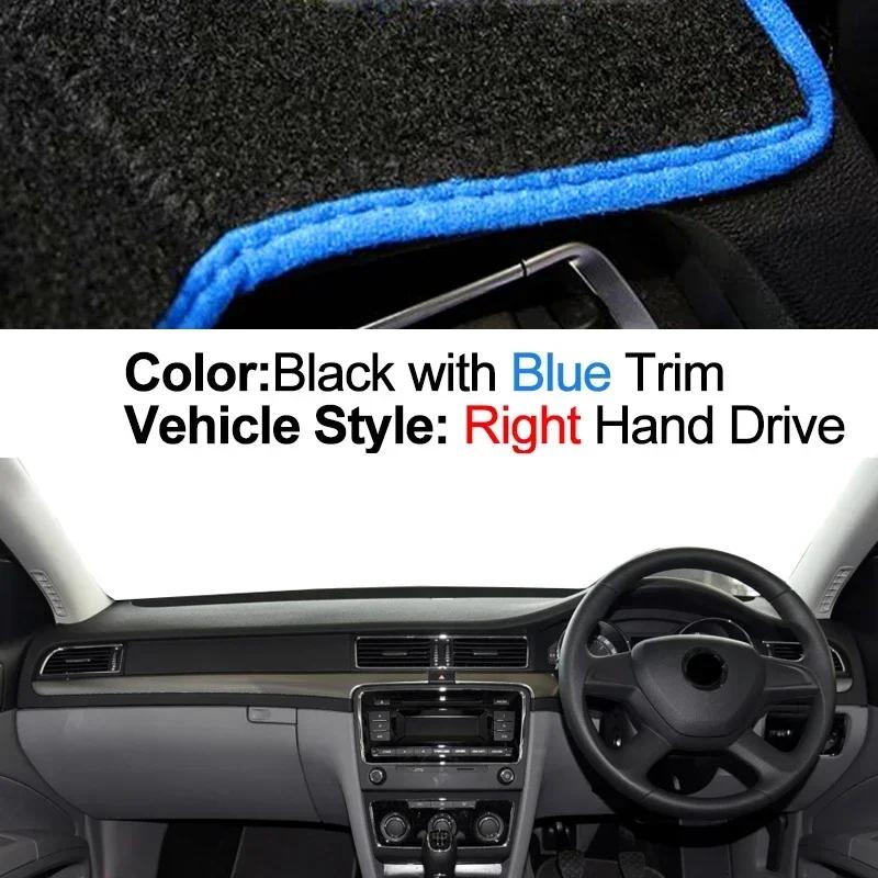 Car Dashboard Cover Non Slip Pad For Skoda Superb 2 B6 3T 2009 - 2015 Dash Mat Sun Shade Pad Anti-UV Cushion 2014 2013 2012 2011