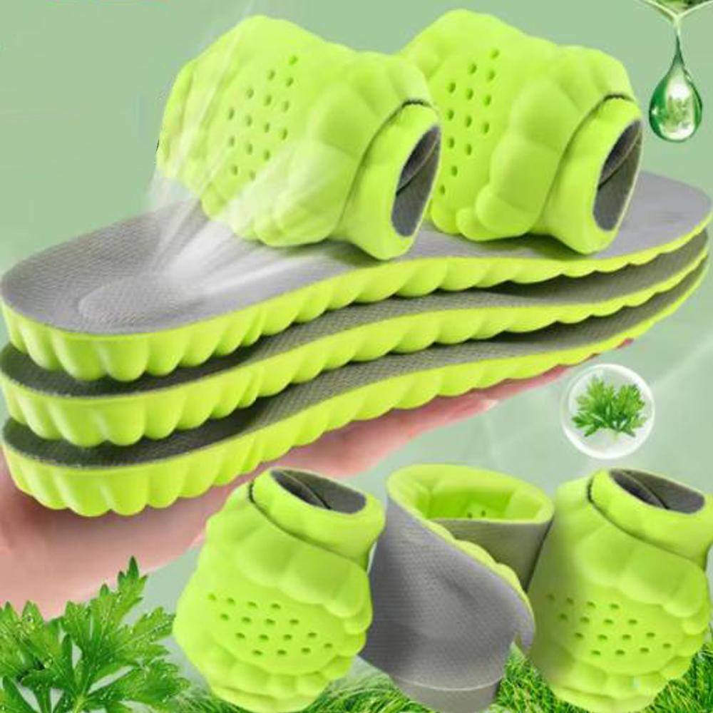 10pcs New 4D Sport Insole Super Soft Shoes Sole Pads for Feet Shock Absorption Baskets Shoe Sole Arch Support Orthopedic Inserts