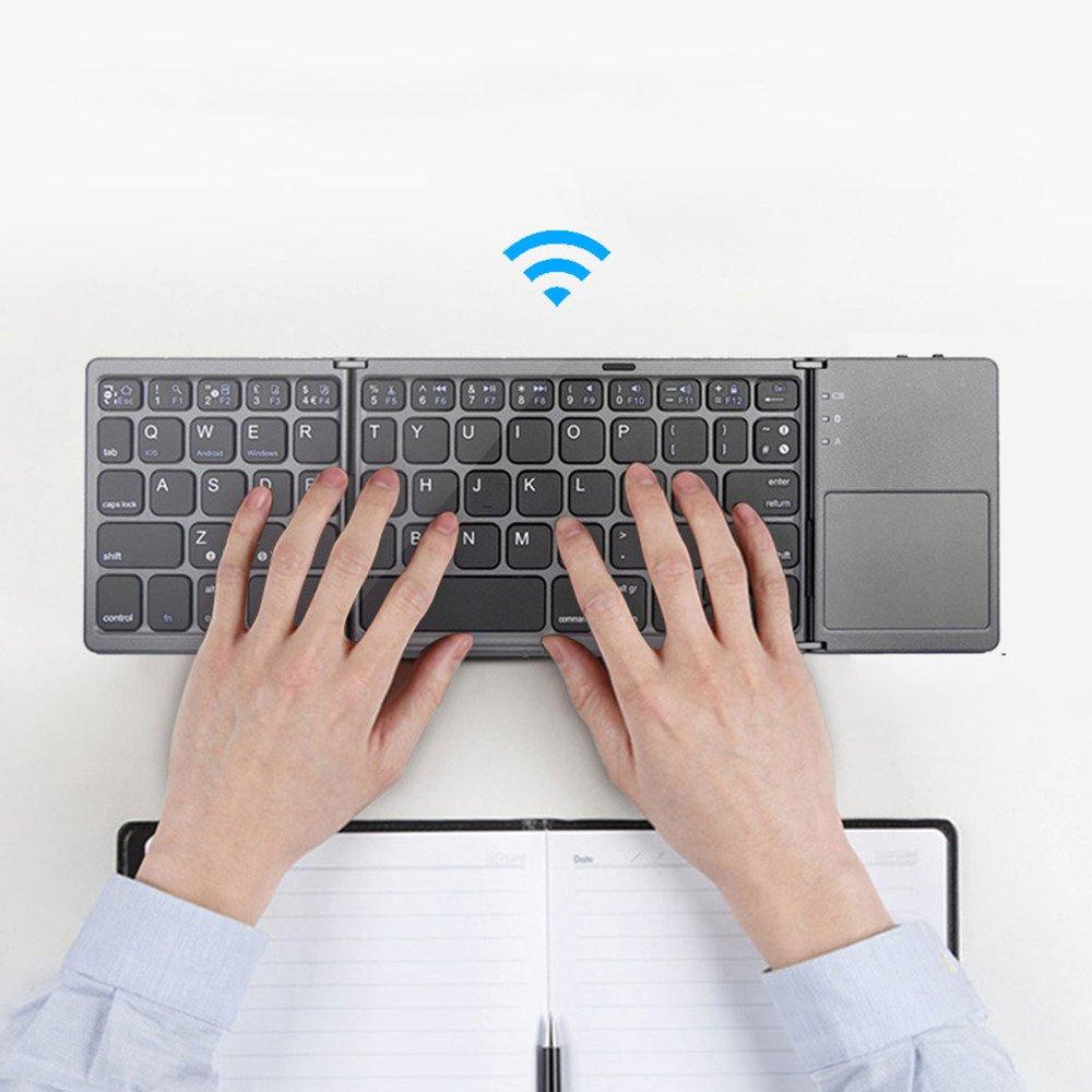 Bluetooth Universal Foldable Keyboard - Black