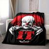 1 Stück Gruseliger Clown Horror Decke Weich Und Bequem Lässig Warm Camping Reise Weihnachten Halloween Xmas Geschenk M929266