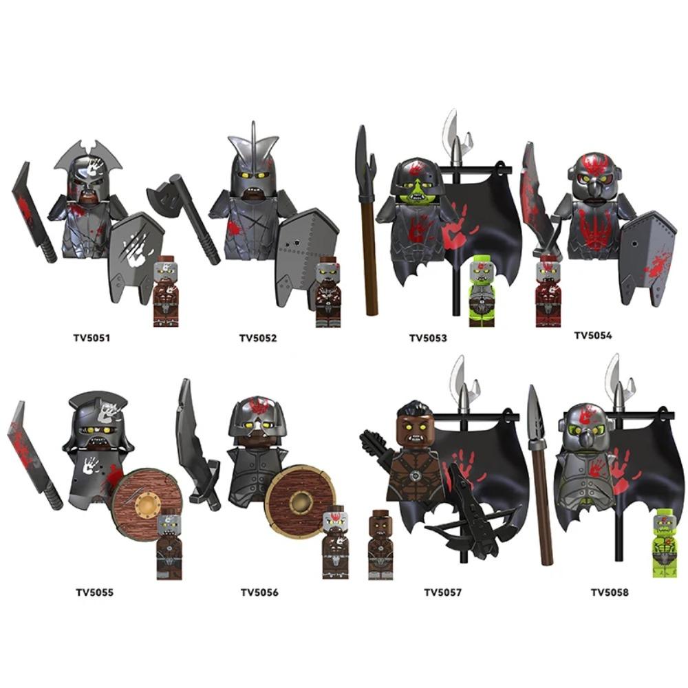 Medieval Lotr Action Figures Ringwraith Soldiers Rider Mount Knights Building Blocks Bricks Toys for Kid Gifts