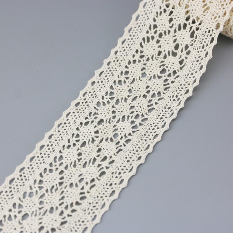 (5 Meters/lot) 50mm Silk Net Lace Fabric Ribbons Trim DIY Sewing Handmade Craft Materials