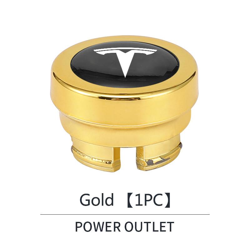 Car Dust Cover Cigarette Lighter Dust-Proof Waterproof Decorate Accessories For Tesla Model 3 Model S Model X Y Roadster Space X