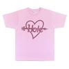 Alternative Rock Band Hole Pink Heart and Arrow Graphic Print T-shirt Courtney Love T-shirts Men Women Gothic Oversized T Shirts