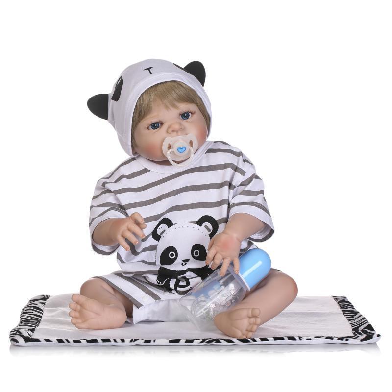 NPK Silicone Realistic Baby Doll Role-Playing Toy Gift 56 cm