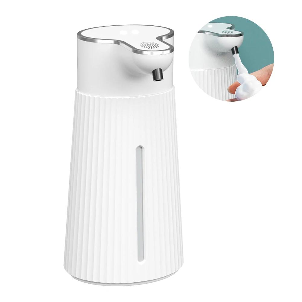 380ml Automatic Soap Dispenser 13.5 Oz Touchless Foam Soap Dispenser USB Rechargeable 4 Speed Electric Sanitizer Dispenser Set