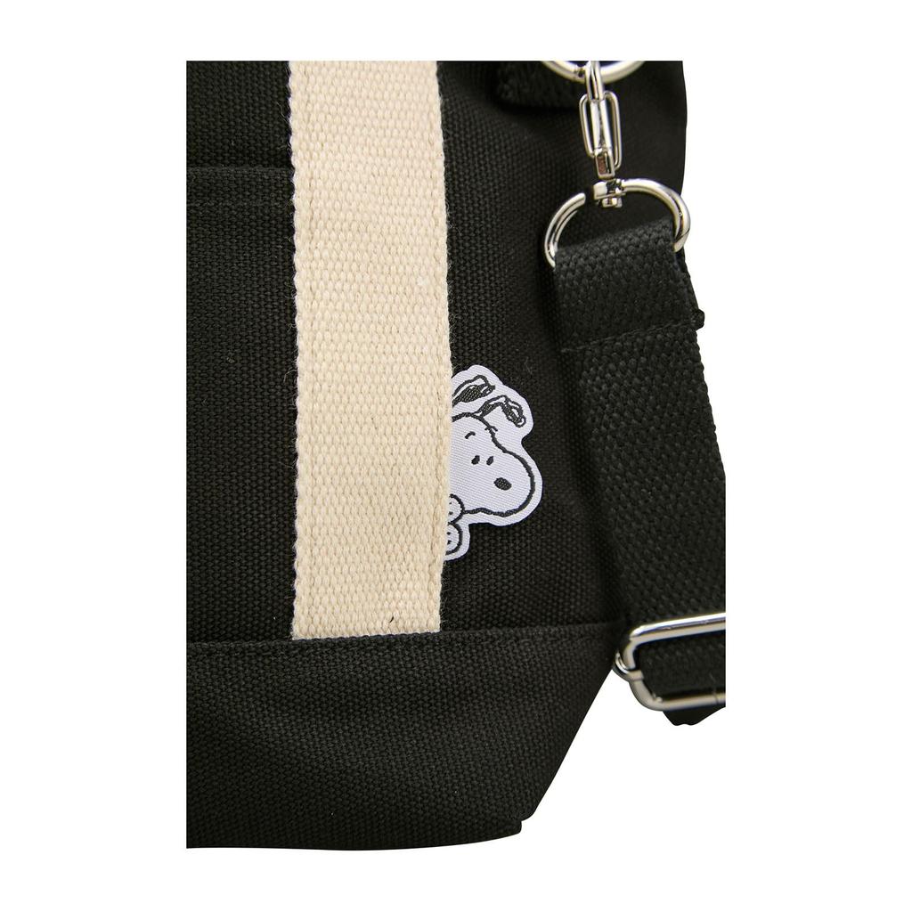 2WAY Insulated Tote Bag with Shoulder Belt Canvas Bag Lunch Bag PEANUTS Snoopy Black Stroll [Hapitas] Women's