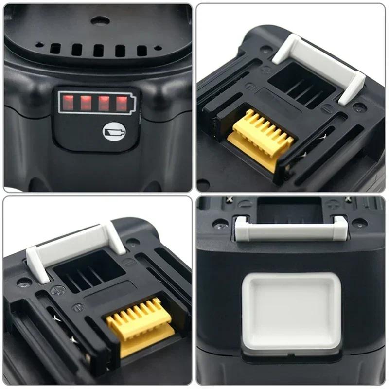 2025NEW for Makita 18V 6000mAh Rechargeable Power Tools Battery with LED Li-ion Replacement LXT BL1860B BL1860 BL1850+3A Charger