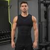 Kalorienverbrennendes Kompressions-Tanktop für Herren, Hohe Dehnbarkeit, Schnelltrocknend, Athletisch für Basketball, Kernstraffung, Training, Laufen, Haltungskorrektor
