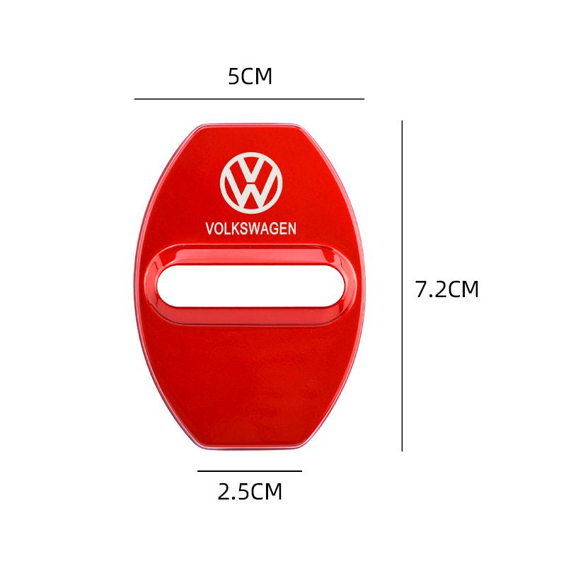 2026 Heiß Für Volkswagen VW 4 Stück/Set Mode Edelstahl Autoabdeckungen Türschloss Schutzabdeckung Für Volkswagen VW Golf Tiguan