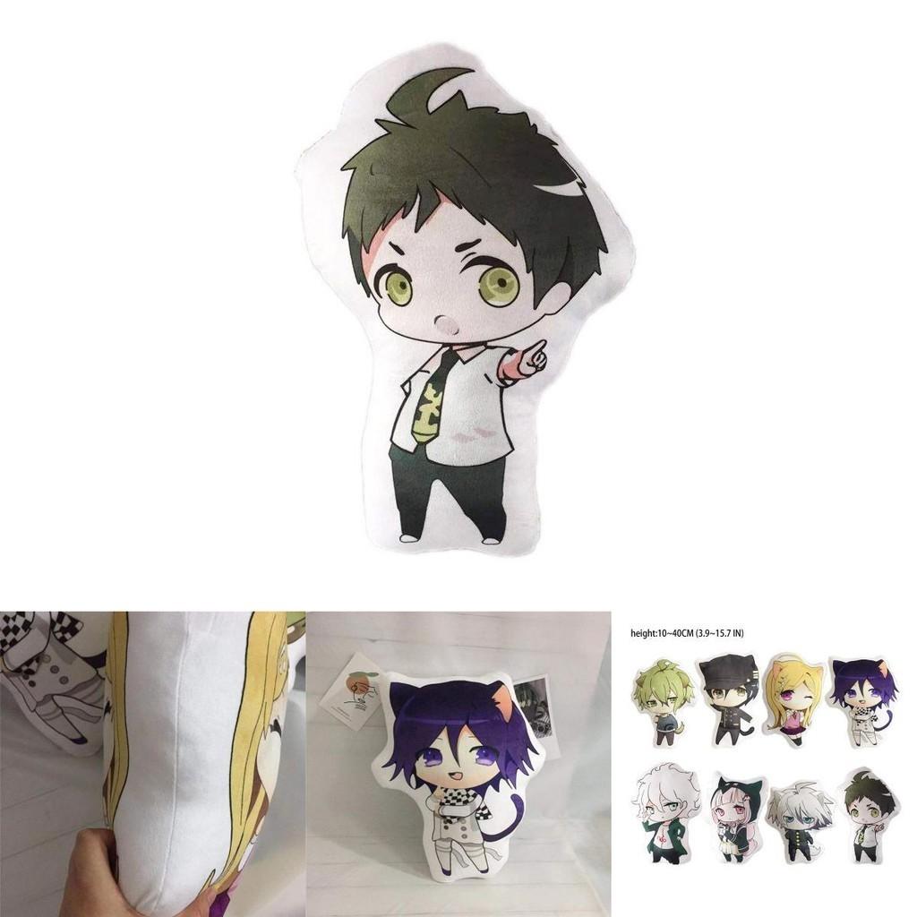 Entzückendes Danganronpa Plüschtier Weiches Stoffkissen mit Nanami Chiaki und Nagito Komaeda