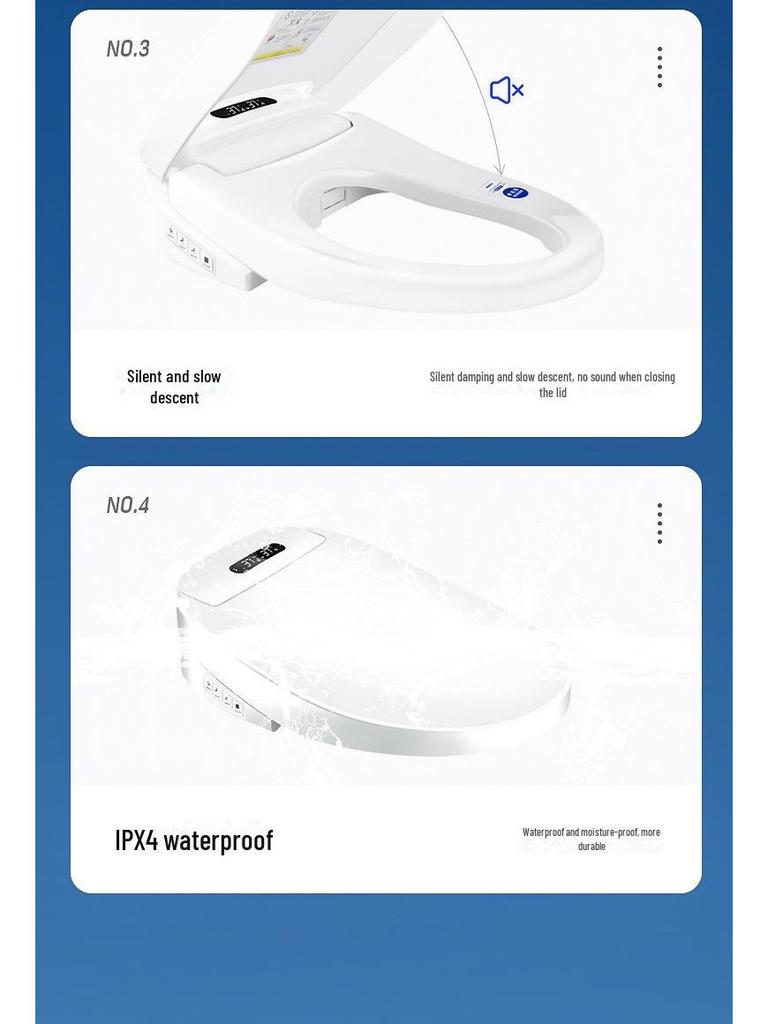Wielofunkcyjna inteligentna deska sedesowa z pilotem, elektrycznym ogrzewaniem, funkcjami czyszczenia i suszenia