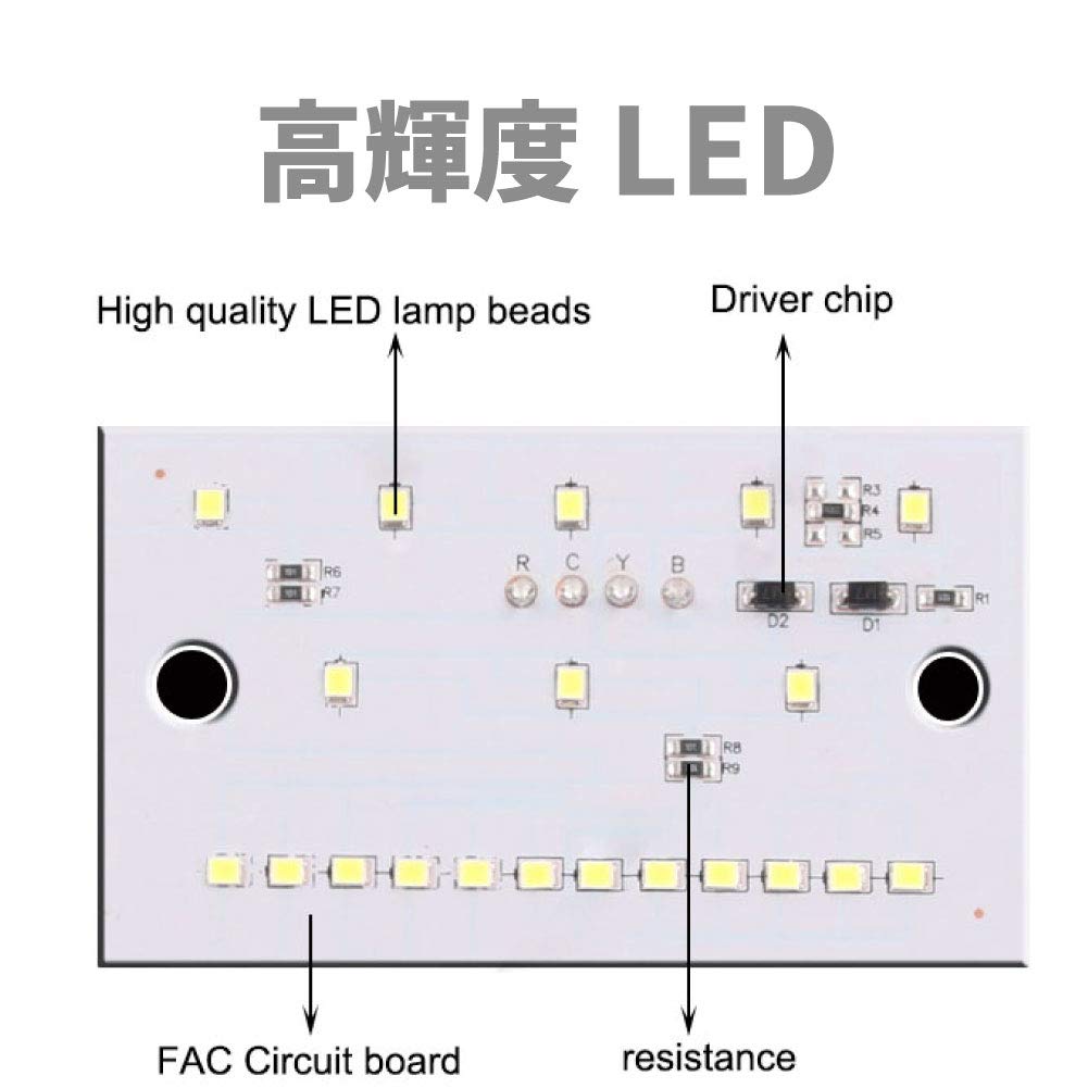 Morytrade LED Side Marker Marker Lamp Square Downlight Light Tiger (Set of 2)