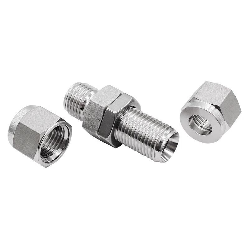 316L Stainless Steel Through-Panel Ferrule Fitting