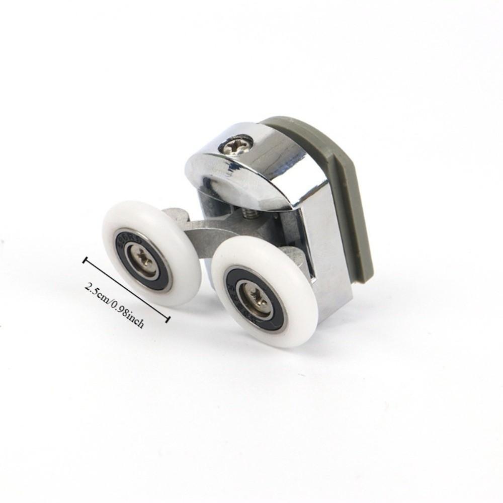 Aluminum Zinc Zinc Alloy Sliding Door Rollers 23/25mm Replacement Rollers Door Wheels  Bathroom Installation