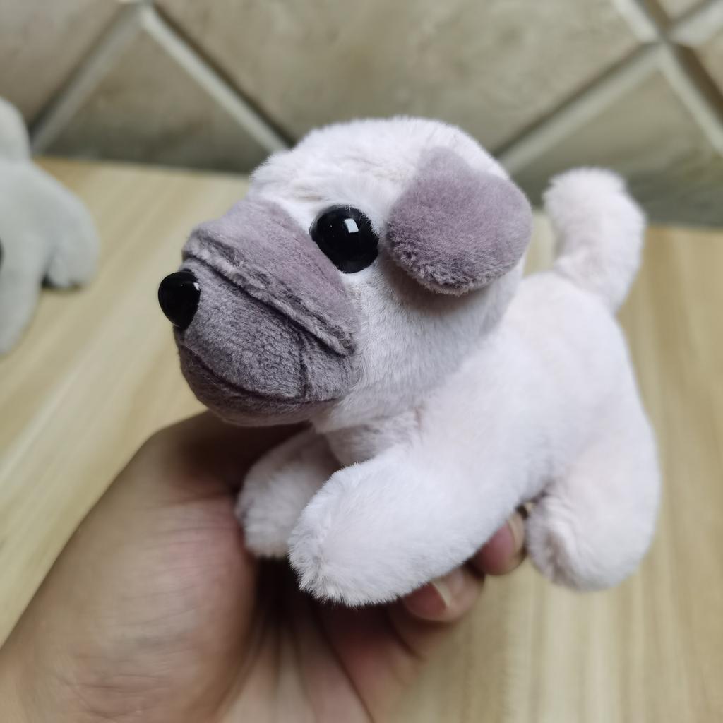 Brinquedo de Pelúcia Cachorro Shar Pei, Boneca Cachorrinho Boneca Pingente de Mochila Escolar