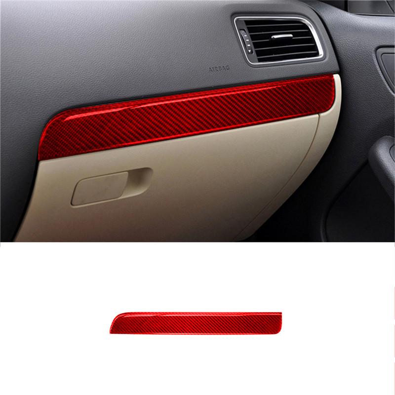 For Volkswagen Jetta 2011 2012 2013 2014 ABS Carbon Fiber Car Center Control Interior Decoration Sticker Car Accessories