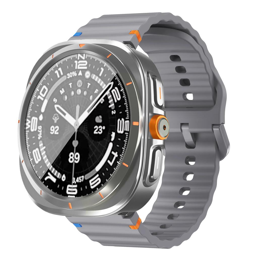 Bracelet+Changer en Boîtier Ultra pour Samsung Galaxy Watch 7 6 40 44mm Mettre à niveau vers Galaxy Watch Ultra 47 Protecteur d'Écran en Verre Trempé