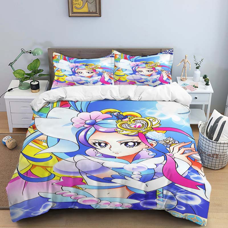 The Three-piece Pretty Cure Bedding Set—which Includes A Duvet Cover and Two Pillowcases—is The Perfect Holiday Choice.