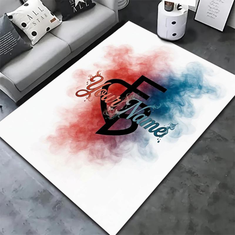 Fc Basel Crest Custom Name Carpet Rug For Living Room Bedroom Home Sofa Decoration Kids Play Nonslip Floor Mat