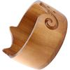 Kuuleyn Wooden Yarn Bowl,Cute Cat Shape Practical Holder,Dispenser Crochet Organizer Storage Supplies for Home Workplace Knitting Crafting Activities