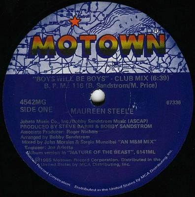 12inch Record MAUREEN STEELE - Boys Will Be Boys 4542MG Motown 1985 US Dance & Electronica Used