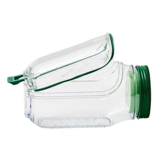 Salad Jar with Side Door Opening Integrated Seasoning Bowl Large