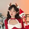 2023 Cute Christmas Plush Antler Ears Headband & Hair Clip