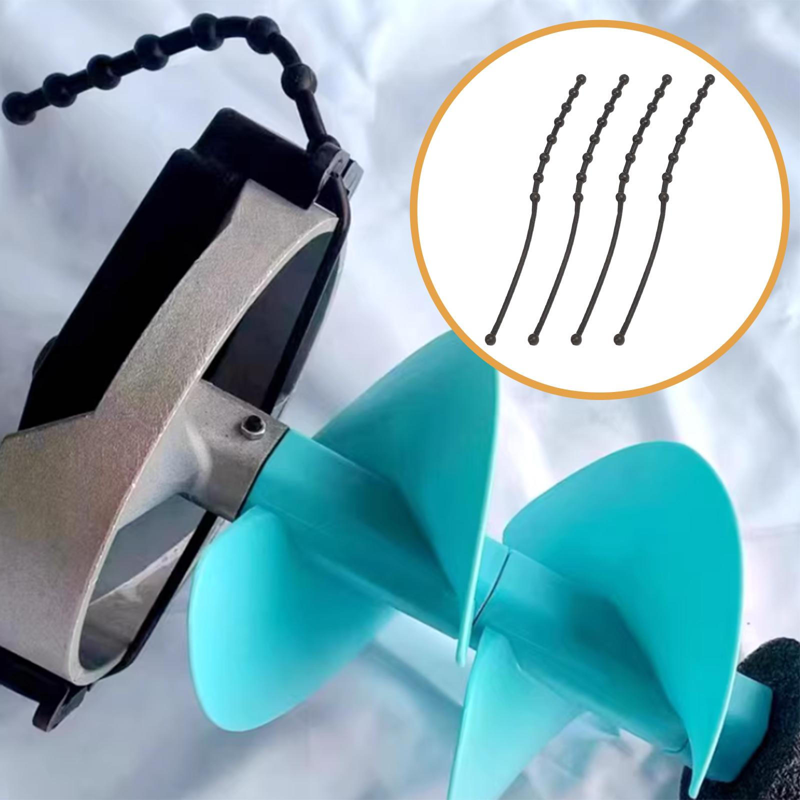 4x Защитные ремни для ледобура Резиновые защитные ремни Зимние рыболовные аксессуары Ремни для электрических и