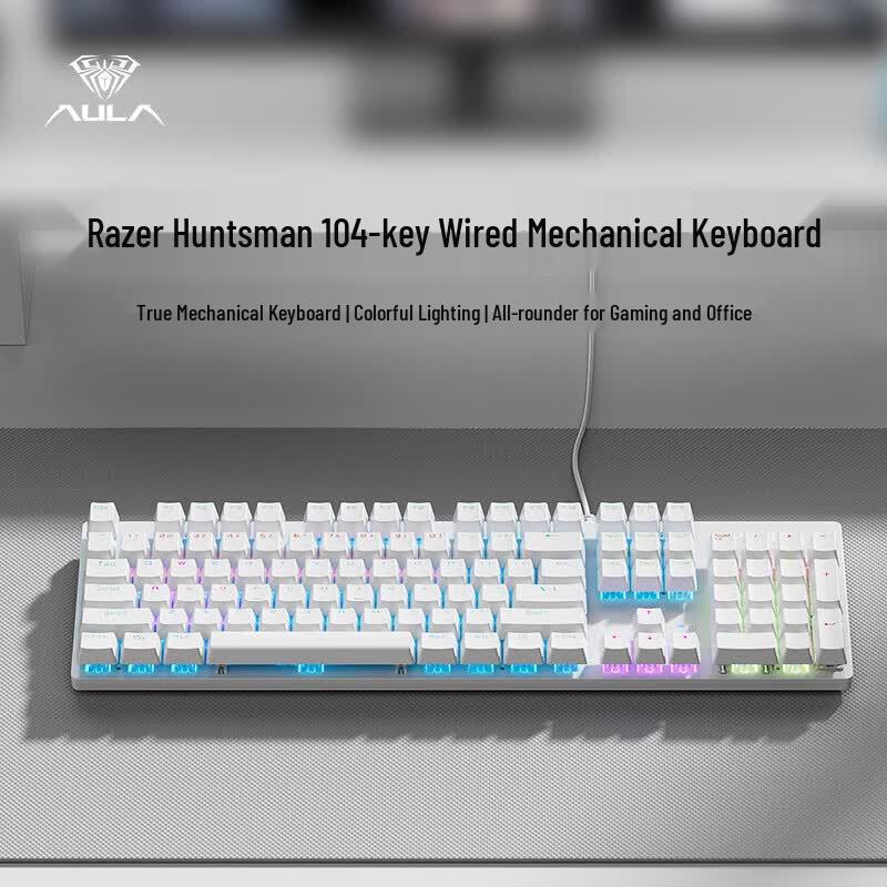 AULA S2022 104-Key Wired Mechanical Gaming Keyboard