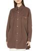 Lee Official Oversized Free Size Women's Shirt, LL1374-668, Brown,
