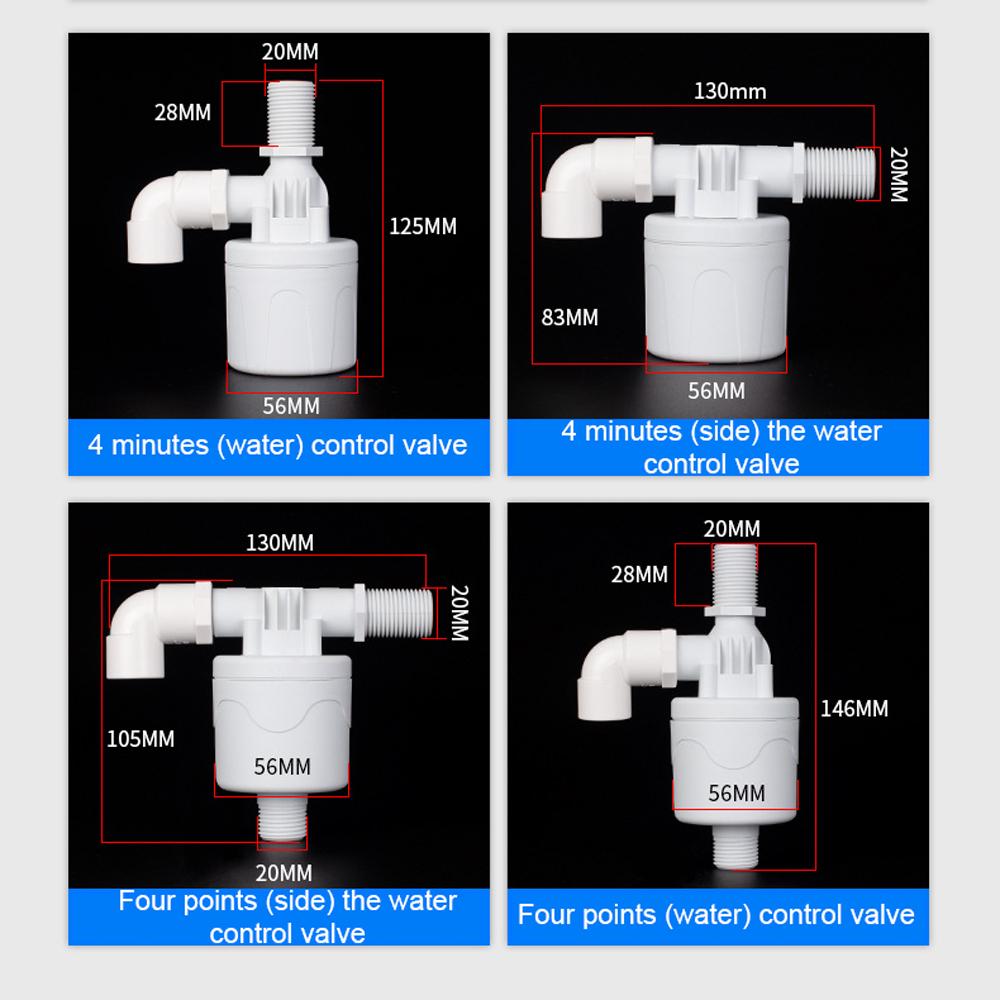1/2 Inch Thread Automatic Water Level Control Valves Tower Float Ball Valves Water Inlet Level