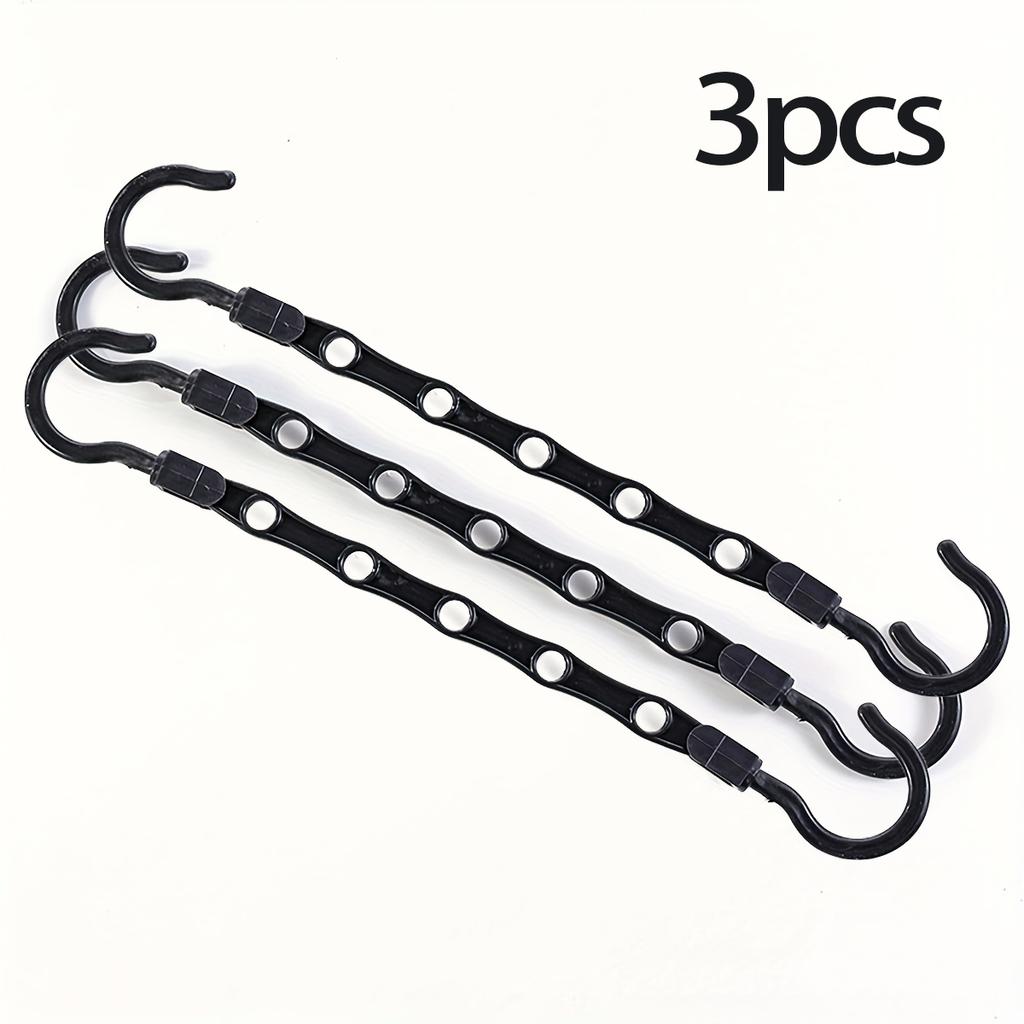 Multifunctional Hook Space Saving 5-hole Plastic Hanger Simple Folding Windproof Hanger Suitable Apartments Dormitories Families