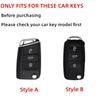 Metal Car Remote Key Cover Case Holder Keychain Shell Fob For VW Volkswagen T-ROC Golf 7 Polo Tiguan T-Cross Jetta EOS Beetle