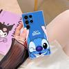 Disney Stitch Mickey Donald Duck Transparent Case For Samsung Galaxy S26 S25 Ultra S24 S22 S26 Plus S20 S23 S21 S25 FE 5G Cover