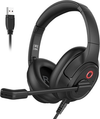 EKSA H2 USB Kablolu Çağrı Gürültüsü PC Kulaklığı ile Donatılmış Meşgul Sessiz El Web Uzaktan Kumanda Ev Sesi PC Kulaklığı için, Bağlantı, Azaltma, Mikrofon,