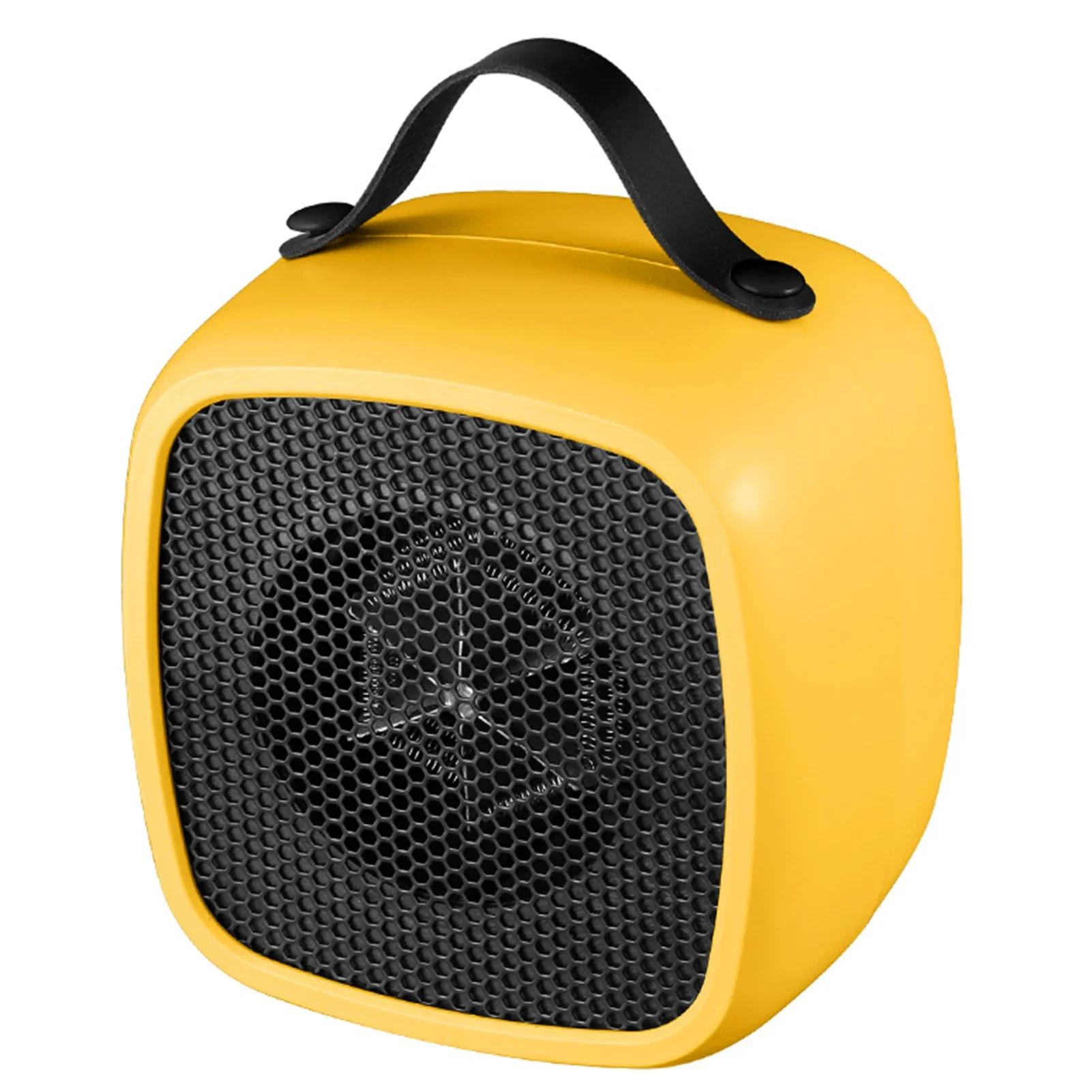 500W Portable Desktop Space Heater Lightweight Fast Heating Silent Indoor Household Warmer Fan for Office and Home