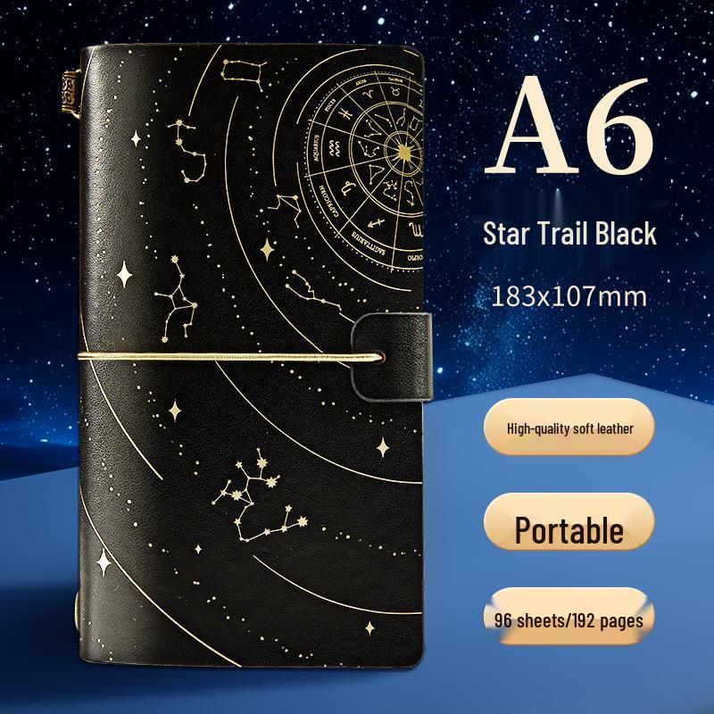 A6 Retro Stamped High-Value Diary and Small Notebook