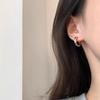 Trendy Minimalist Ear Clip Earrings: European & American Cold Style, Versatile Thick Hoops for Women & Couples