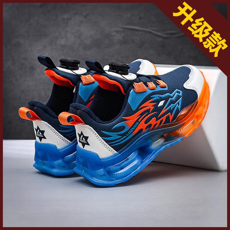 Boys shoes 2025 new children's autumn sports shoes medium and large children's leather waterproof running shoes children's casual shoes