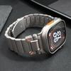 Titanium Bracelet for Apple Watch Series 10 46mm Ultra 2/1 49mm Metal Strap Correa for iwatch 9 8 7 45mm 6 5 4 SE 44mm Watchband
