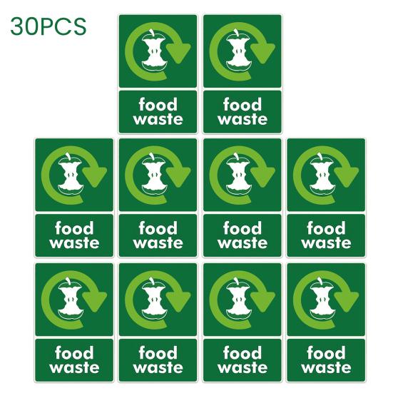 Recyklační nálepka na odpadkový koš Samolepicí Vodotěsné Značky pro třídění odpadu pro Domov Kancelář Byt Hotel Školu A Veřejný prostor