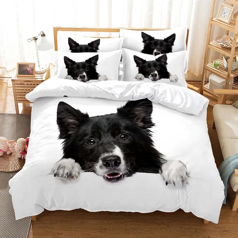 140x200 Cartoon Pug Kid Bedding Set Winter Duvet Cover Sets Kids,twin Full Queen King Bedroom Set Home Textile Housse De Couette
