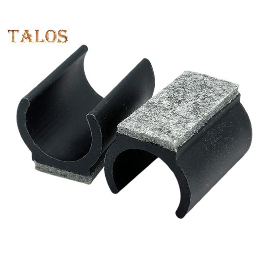 5Pcs Chair Legs Tips Caps with Felt Pads U-shaped Plastic Table Feet Glides Protectors Non-Slip Furniture Feet Tubing Cap for 19/22/25mm Diameter