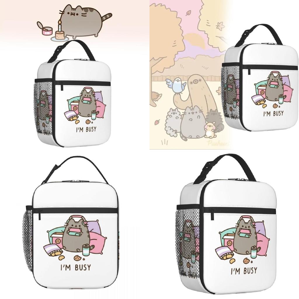 Pusheen Childrens Lunch Bag With Full Print For Kids School Picnic Use
