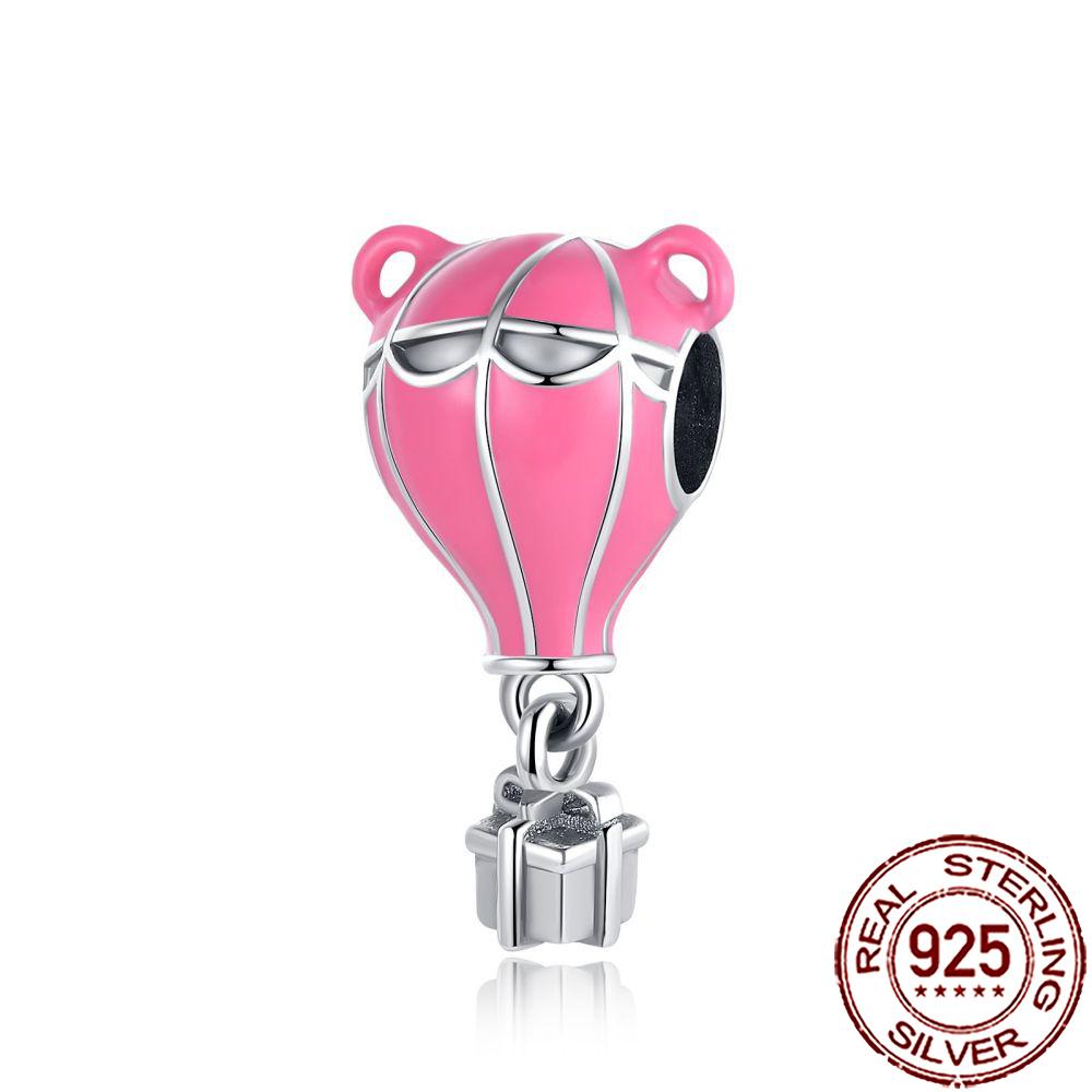 New Charms Copper Airplane Globe Suitcase Air Balloon Travel Beads Fit Original Bracelet Necklace Diy Jewelry