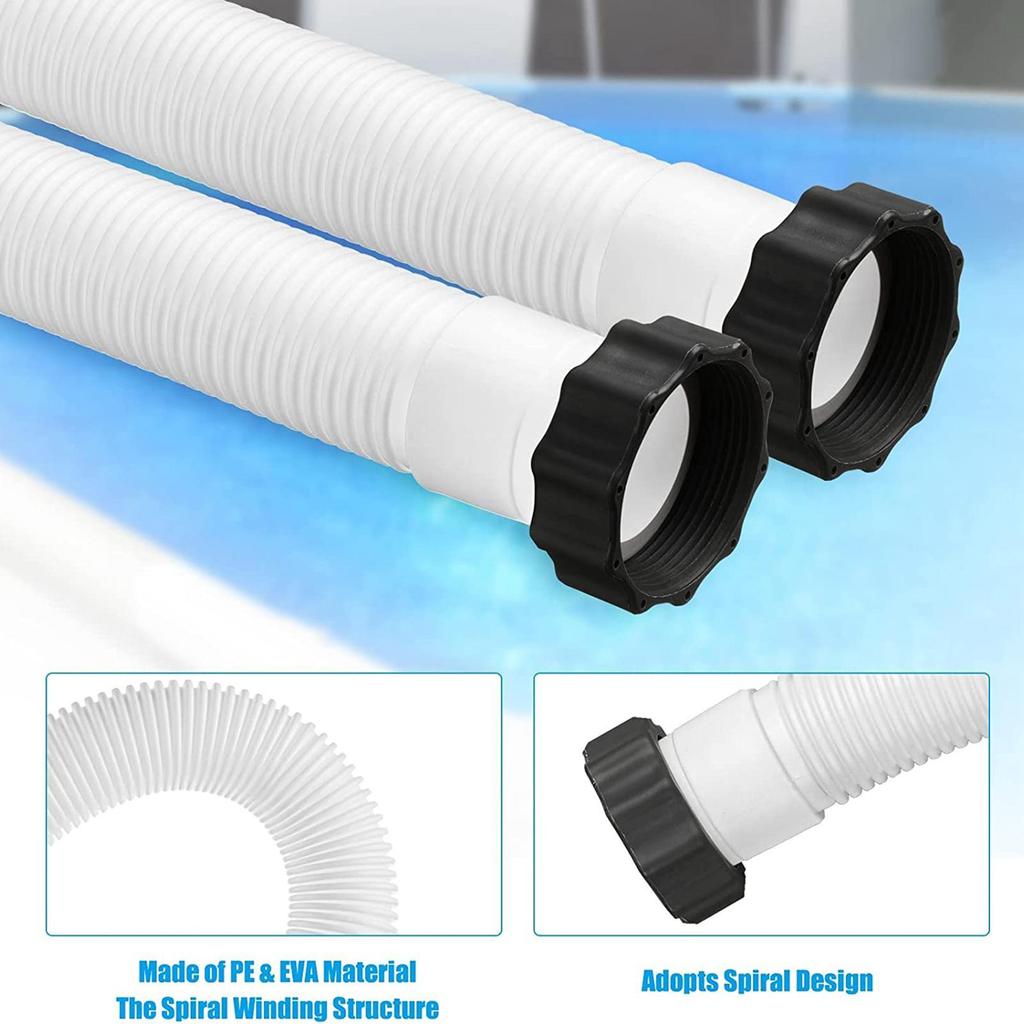 1.5Inch Swimming Pool Hose Pool Pump Hose Pool Replacement Part, Pool Filter Pump Hose Flexible Spa Accessories